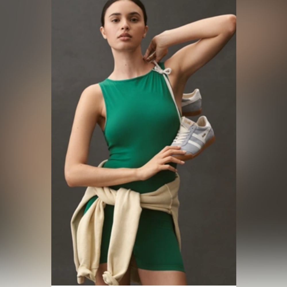Green Sleeveless Bodysuit